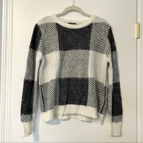 NWOT Vince Camuto Check Patchwork Sweater - Picture 3 of 6